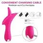 Tight Design Womens Tongue Electric Toys - 10 Frequency Rolling Tongue Mouth Simulate GSpotter Licking Massage Toys Silicone Toy