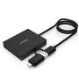 CFast Card Reader, BYEASY CFast 2.0 Reader via USB 3.0 or USB C Port, Portable Professional CFast Memory Card Reader with Thunderbolt 3 Port Using for Sandisk, Lexar, Transced, Atomos, Snoy Card More