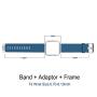 Simpeak for Fitbit Blaze Bands with Frame, Silicone Replacement Band Strap with Frame Case for Fit bit Blaze Smart Fitness Watch, Small/Large
