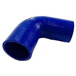 I33T 90-Deg Elbow Coupler 3-Ply Silicone Hose Intercooler Tube Pipe Racing Universal Inner Diameter 2.0 Inch Leg Length 4 Inch Blue