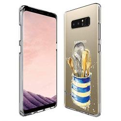 Samsung Galaxy Note 8 Case, Soft TPU Slim-Fit Flexible Ultra-Thin Clear Case, Full-Body Rugged Bumper Print Kitchenware Case for Samsung Galaxy Note 8, Transparent