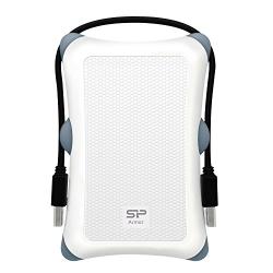 Silicon Power 2TB Rugged Armor A30 Military Grade Shockproof USB 3.0 2.5 Inch for PC,  PS4 Pro and PS4 Slim, White