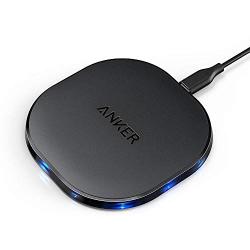 Anker 10W Wireless Charger, Qi-Certified Wireless Charging Pad, PowerPort Wireless 10 Compatible iPhone XS MAX/XR/XS/X/8/8 Plus, 10W Fast-Charging Galaxy S10/S9/S9+/S8/S8+(No AC Adapter)