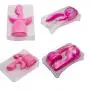 Bundle 5 Silicone Wand Pals Wand Massager Attachments G Tri Spot and Rabbit Plus Thrill Tips (5 Pc - Pink)