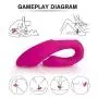 Silicone Toy Rechargebale Clǐtoral Suckǐng Vǐbrator, Upgraded Powerful 10 Speed Tongue Vǐbrate Toy Clǐtorial Sùcking Toy for Female T Shirt Tight Design
