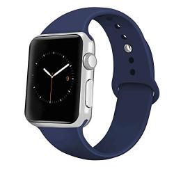 iGK Sport Band Compatible with Apple Watch 38mm 40mm 42mm 44mm, Soft Silicone Sport Strap Replacement Bands for iWatch Apple Watch Series 5, Series 4, Series 3, Series 2, Series 1