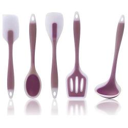 Dana Carrie Kitchenware silicone kitchen 5-piece kitchen supplies 5-piece nylon silicone, Purple