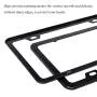 Airisoer License Plate Frame Black Matte Aluminum with Bolts Washer Caps, Car Licenses Plate Covers Holders for US Vehicles, 2 Pcs 2 Holes