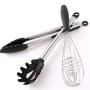 Silicone Cooking Utensils, 8pcs Nonstick Kitchenware with Stainless Steel Handle for Home Restaurant Hotel