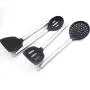 9 Set Shovel Stainless Steel Silicone Kitchenware Non-stick Special Spatula