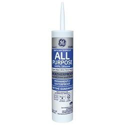 GE GE012A Silicone 1 All Purpose Sealant Caulk, 10.1oz, Clear