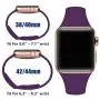 Zekapu Sport Band Compatible for Apple Watch 38mm 42mm 40mm 44mm, Soft Silicone Narrow Slim Sport Replacement Wristband for iWatch Series 5, Series 4, Series 3, Series 2, Series 1 Women