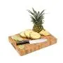 Large End Grain Bamboo Cutting Board [15?x11?x1?”] | Professional, Antibacterial Butcher Block | Non-Slip Rubber Feet by Top Notch Kitchenware