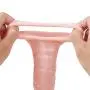 Soft 8 INCH Silicone Flesh Ultimate Orgasm Cage Girth Enhancer Extension Sleeve Couple Toy FDA CE Proved