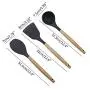 Jiyaru 9 pcs Nonstick Cookware Silicone Kitchen Utensils Heat Resistant Cooking Baking Kitchenware Set