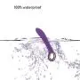 C-Lítoris V-?brátor Toys USB Rechargeable Silicone 10 Frequency Massage Stick -Purple By Dwoon