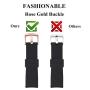 TECKMICO 10PCS Galaxy Watch Bands,20mm Silicone Replacement Bands Compatible for Samsung Galaxy Watch 42mm with Rose Gold Watch Buckle,10 Colors for Women Men Gift (Set of 10, Rose Gold Buckle)
