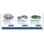 CRK11223 FRONT 275 mm Premium OE 5 Lug [2] Brake Disc Rotors + [4] Ceramic Brake Pads + Clips