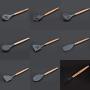 Silicone Wooden Handle Kitchen Set 8 Piece Non-stick Spatula Tool Set Cooking Utensils Kitchen Utensil Set