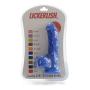 Lickerlish Lucky 6.5" Premium Silicone Dildo Blue with Suction Cup, 13 Ounce