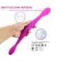Silicone Waterproof Double Head Massager is an Energetic 7 Frequency Slim Toy for Men and Women
