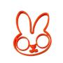 2Pcs Orange Silicone Rabbit Cartoon Fried Egg Rack, Egg Mold Pancake Egg Ring Shape, Pancake Egg Ring Shape Egg Omelette Mold, Kitchen Tools