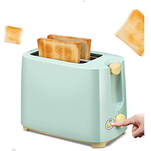 QIN.J.FANG-Kitchen Home Toaster 2 Slices,7-speed professional temperature control,Green