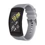 NotoCity Compatible Samsung Gear Fit2 Pro Band Solft Silicone Gear Fit2 Watch Strap for Samsung Gear Fit2 Pro Smartwatch Bans (Grey, Large)