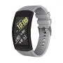 NotoCity Compatible Samsung Gear Fit2 Pro Band Solft Silicone Gear Fit2 Watch Strap for Samsung Gear Fit2 Pro Smartwatch Bans (Grey, Large)
