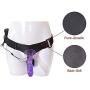 Adjustable Straps Perfect Size Adult Men Hollow Strap On Silicone Empty fits Most Men and Women - Purple 343242