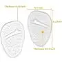 LUNXIFS Metatarsal Pads for Women 6PCS Ball of Foot Cushions Shoe Inserts Women Foot Pads White 2