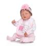 Pinky 22 Inch 55cm Realistic Looking and Lifelike Reborn Doll Girl Full Body Silicone Newborn Babies Dolls Reborn Toddler Toy for Kid Birthday Xmas Present