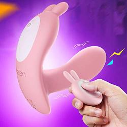 TeemorShop 7 Modes Silicone Wireless Remote Control Wearable Heating Rabbit Vibrartoring USB Charge Tóy for Women (PK)