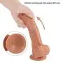 Wushuangyu 7.87 Inch Realistic Double Layer Silicone Dìdlo Perfect Size Lifelike Massager Wand Good Choice for Women - Vibrant Toy