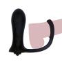 ARIRRA Silicone Vibrating Penis Ring Prostate Massager Butt Plug Anal Vibrator Sex Toys for Men