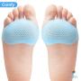 MHSY Metatarsal Pads for Women and Men, 4PCS Ball of Foot Cushions for Metatarsalgia Neuroma Mortons Neuroma Pads Atrophy Burning Sensations Relieve Pain