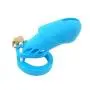 FeiGu Silicone Chastity Cage Device for Male Penis Exercise Sex Toys Fetish Erotic 4(long,blue)