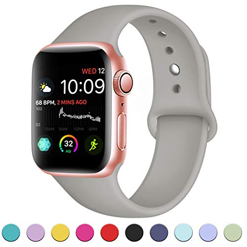 DaQin Band Compatible with Apple Watch 38mm 40mm 42mm 44mm for Women and Men, Sport Replacement Wristbands for iWatch Series 5 Series 4 Series 3/2/1, S/M, M/L