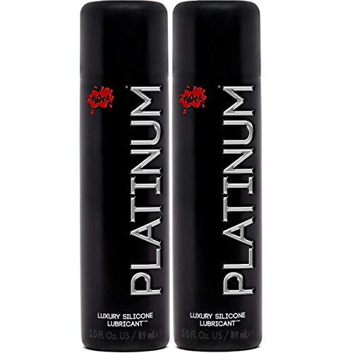 Wet Platinum Premium Silicone Lubricant, 3.0 oz (Pack of 2)