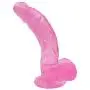 Realistic Womens 8.85 Inch Suction Cup Silicone Soft-??Ld? Toys Pink Baofubaomei