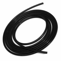 Upgr8 Universal Inner Diameter High Performance 5 Feet Length Silicone Vacuum Hose Line (12MM(15/32 Inch), Black)