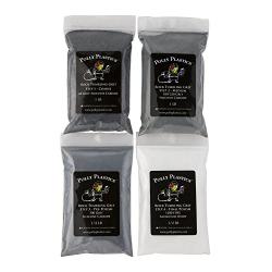 Rock Tumbler Refill Grit Media Kit (3 pounds) by Polly Plastics | 4-Steps for Tumbling Stones