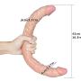 HAOZICH Silicone Double Ended Flexible Massage Toy for Women and Couples HAOZICH (Color : Beige)