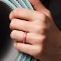ThunderFit Womens Thin and Stackable 4 Pack Silicone Rings Wedding Bands 2.5mm Width - 2mm Thick