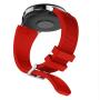 GOSETH Compatible with Samsung Galaxy (46mm),Watch Bands, 22mm Straight Stripe Silicone Wrist Strap Replacement Buckle Band for Samsung Galaxy SM-800/SM-805 SmartWatch (Red)