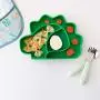Bumkins Silicone Grip Dish, Suction Plate, Divided Plate, Baby Toddler Plate, BPA Free, Microwave Dishwasher Safe ? Dinosaur