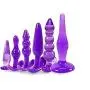 6Pcs Purple Perfect Size Silicone Butt Plùgs Adult Toys for Couples Beginner