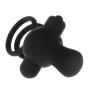 HEIYAO 10 Speed Vibrating Ring Silicone Bullet Vib Toy for Couples Black