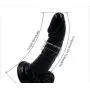 FXH Realistic Texture and Genuine Touch Toys - Precious Black, Womens 6.1-Inch Silicone Soft-??ld?
