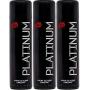 Wet Platinum Premium Personal Lube Silicone Lubricant 3.0 oz - Pack of 3